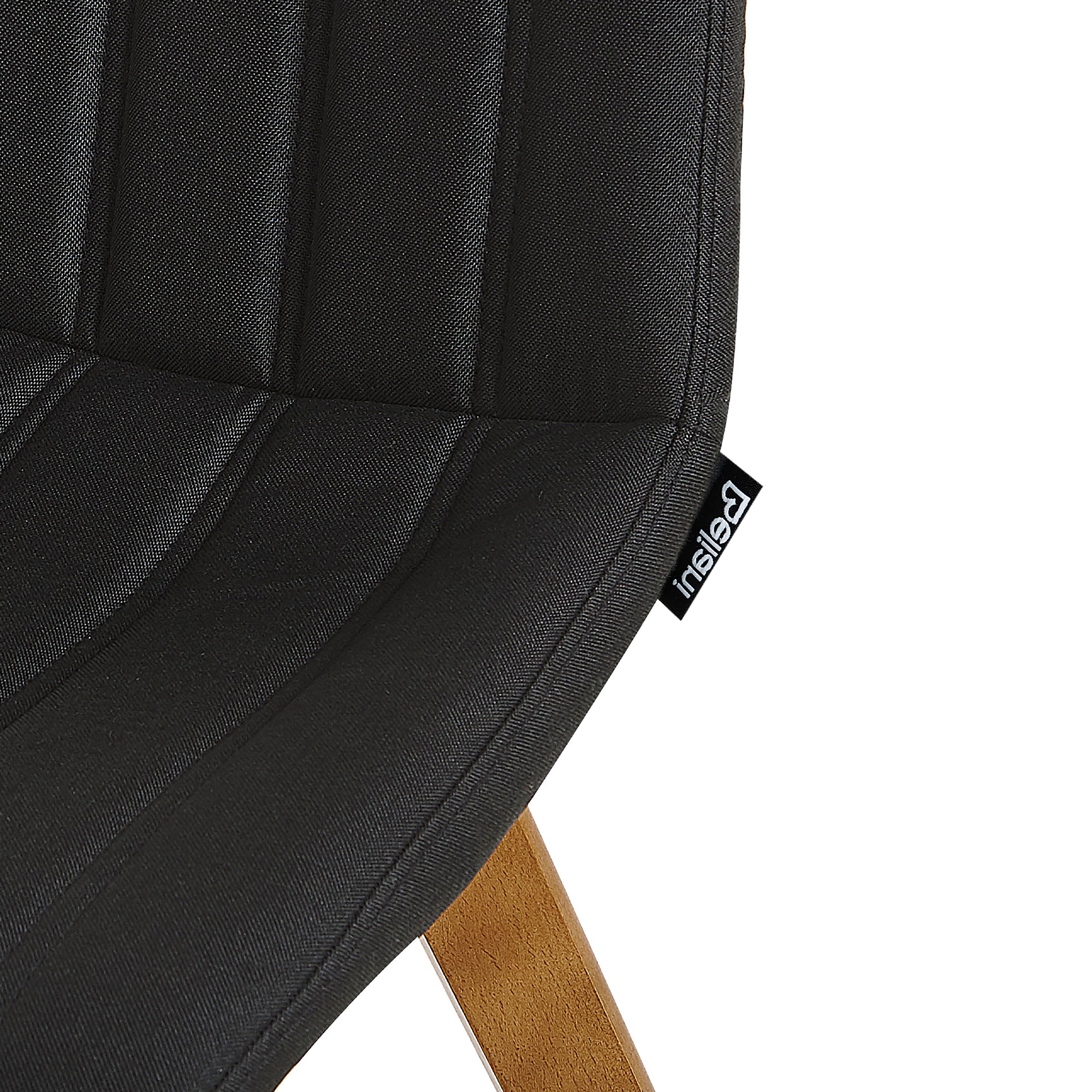 Set of 2 Dining Chairs CALGARY Black [8]