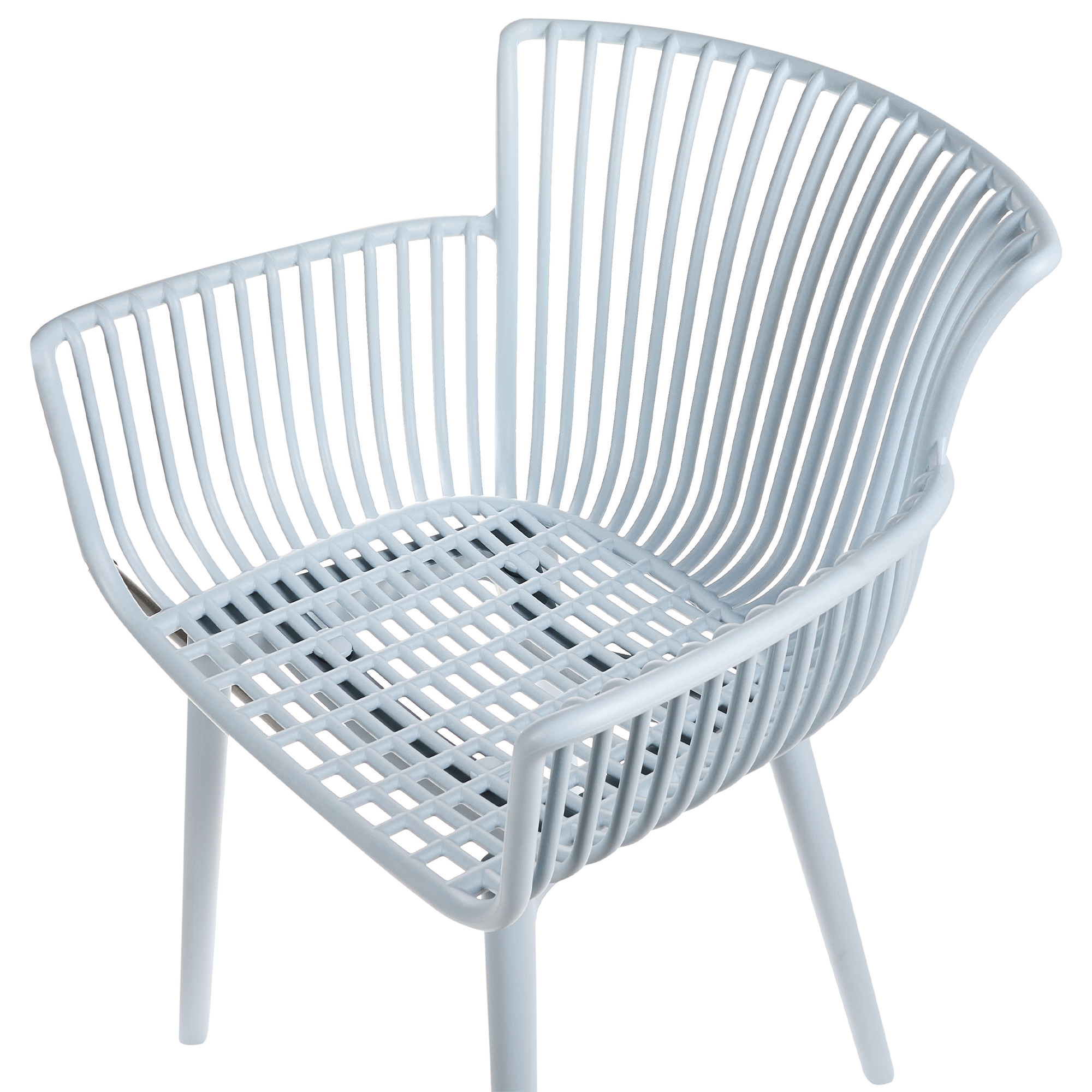 Set de 4 scaune de grădină PESARO Albastru deschis [7]