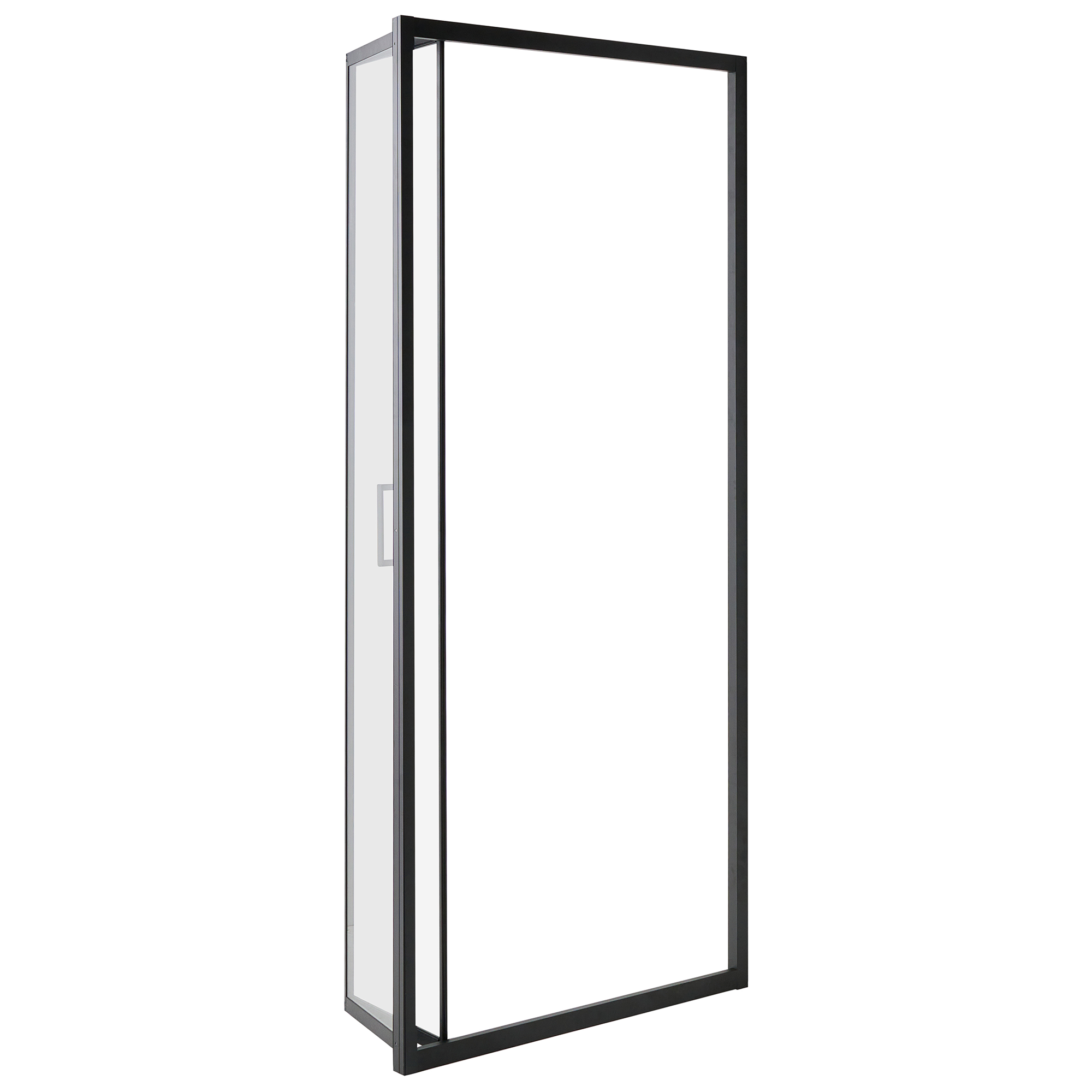 NELTUME folding shower door 80 x 190 cm Black [4]