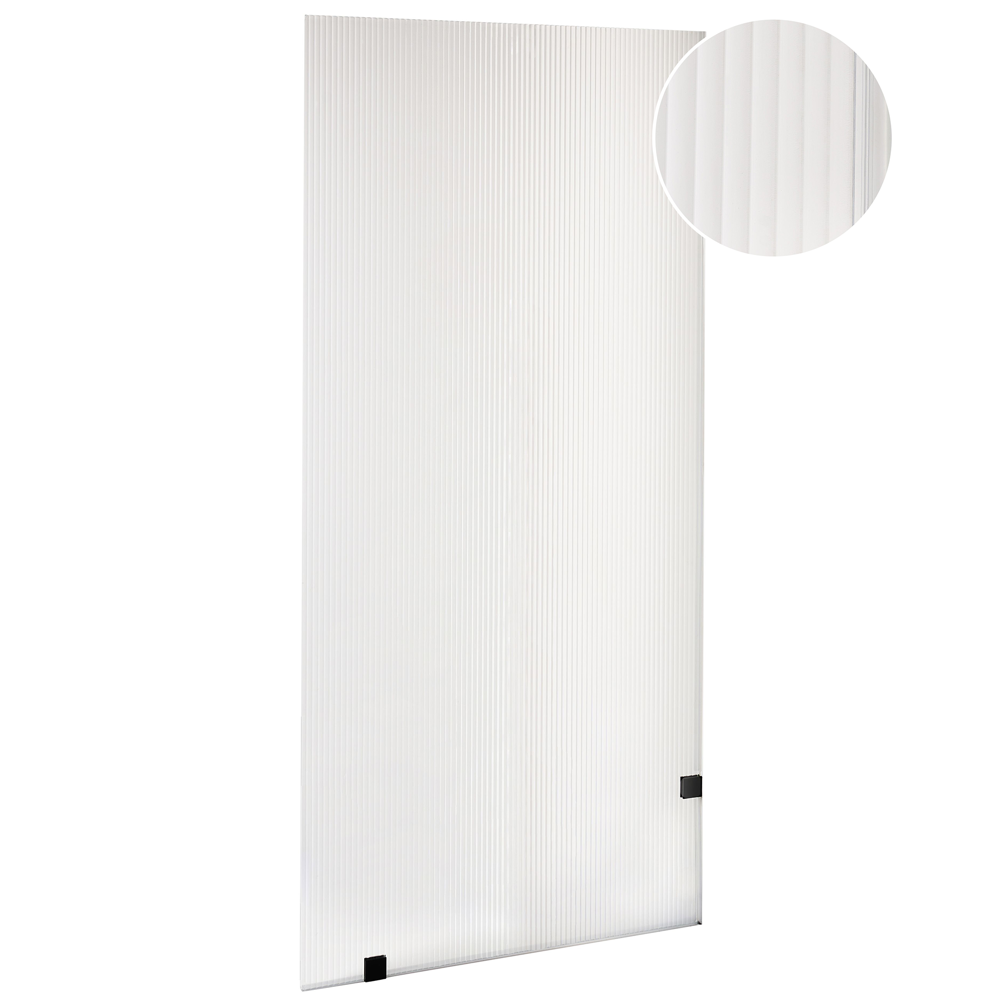 Shower screen MAHUIDA 90 x 195 cm Transparent [2]