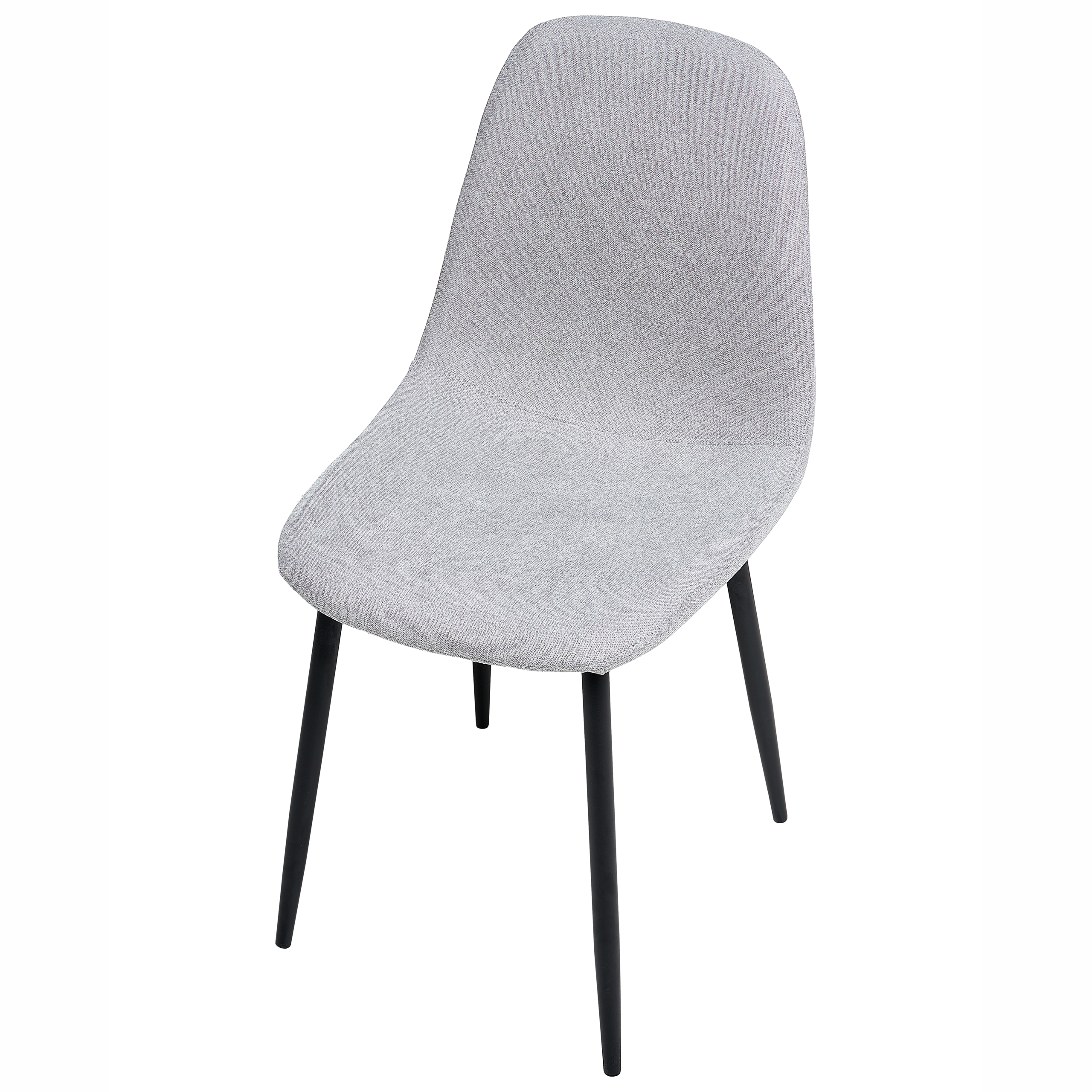 Set of 4 dining chairs CRANDALL Light Grey [6]