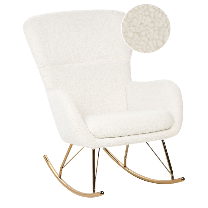 ANASET Swing Chair Boucle White [2]