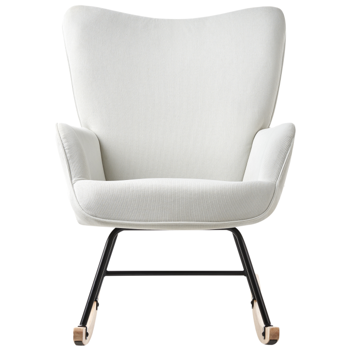 ARSET rocking chair Velvet Off-white [5]