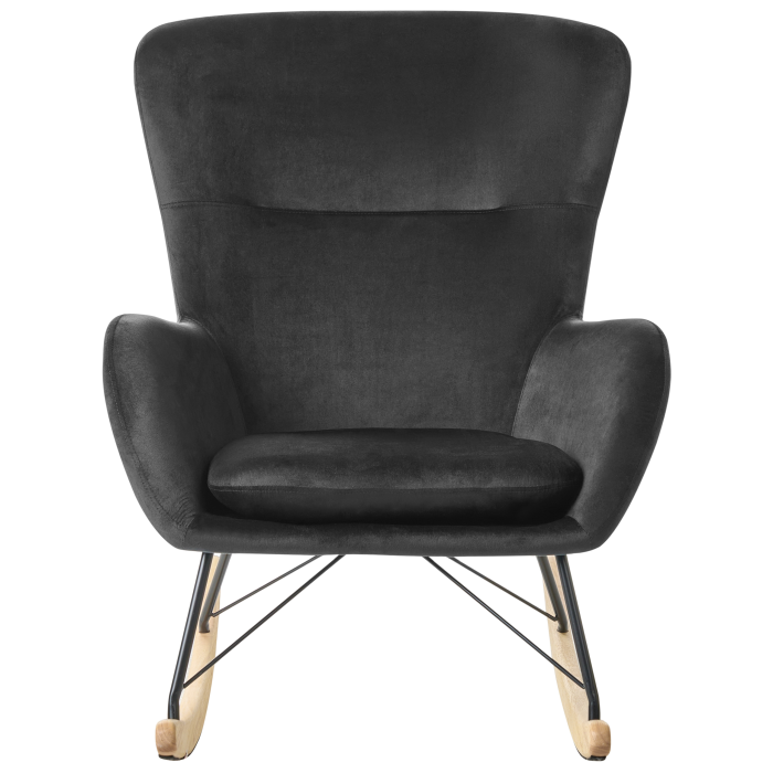 ELLAN Rocking Chair Black Velvet [4]