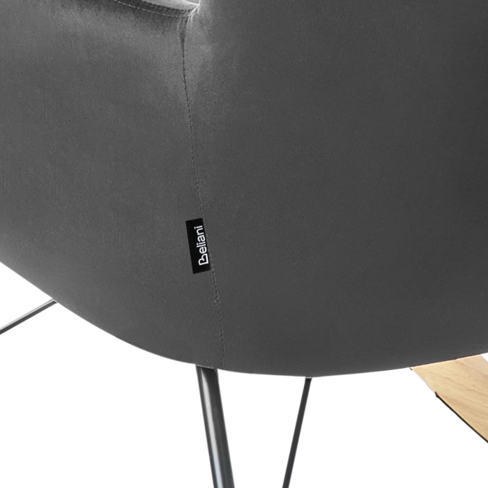 ELLAN Rocking Chair Black Velvet [10]