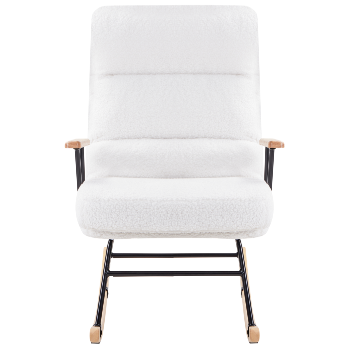 ESKELIN Rocking Chair Reclining Boucle Off-White [4]