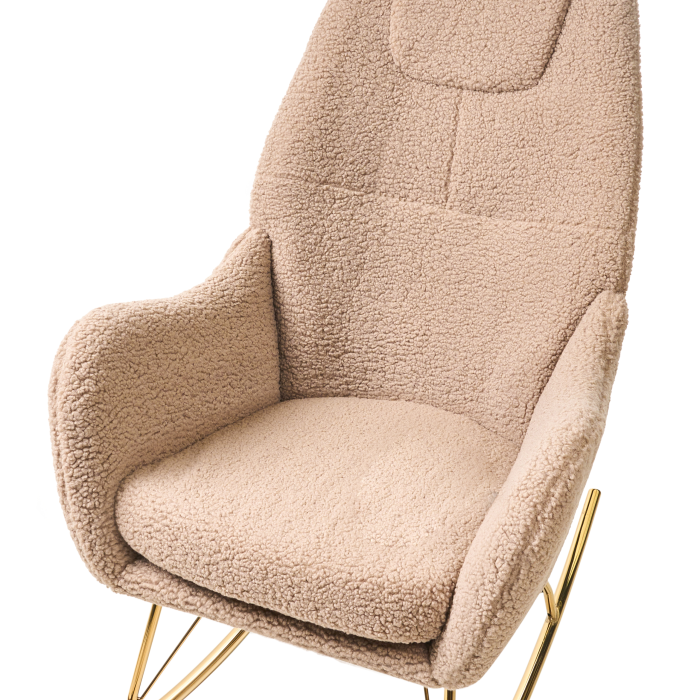 Swing chair GULSELE Boucle Beige [7]