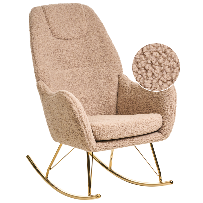 Swing chair GULSELE Boucle Beige [2]
