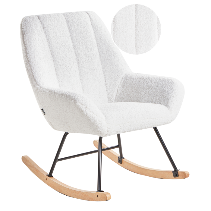 Swinging chair KINNO Boucle Off-white [2]