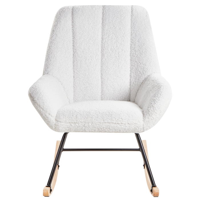 Swinging chair KINNO Boucle Off-white [4]