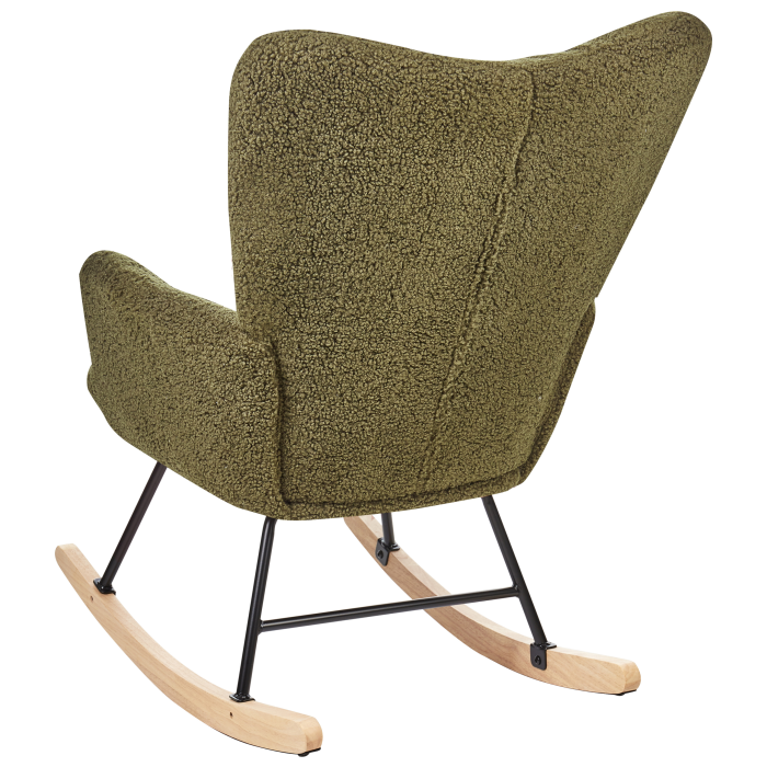 OULU Rocking Chair Boucle Dark Green [6]