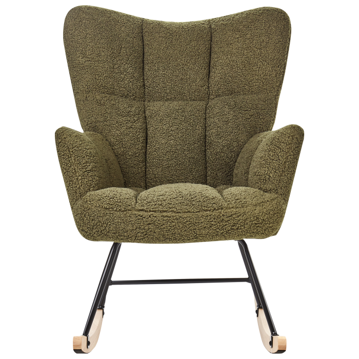 OULU Rocking Chair Boucle Dark Green [5]