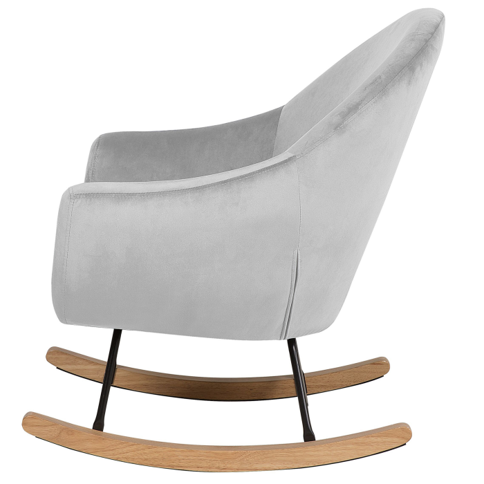 OXIE Rocking Chair Velvet Grey light [5]