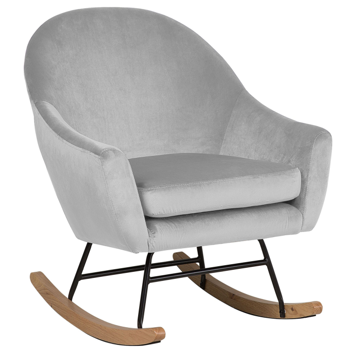 OXIE Rocking Chair Velvet Grey light [2]