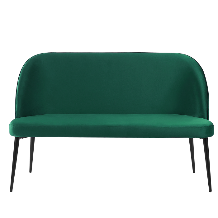 2-seater upholstered bench OSBY Velvet Dark Green [2]