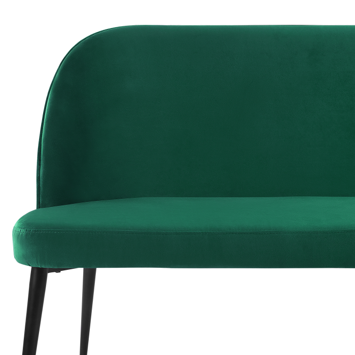 2-seater upholstered bench OSBY Velvet Dark Green [6]