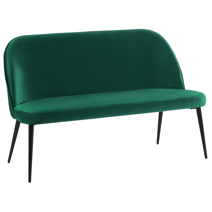 2-seater upholstered bench OSBY Velvet Dark Green [4]
