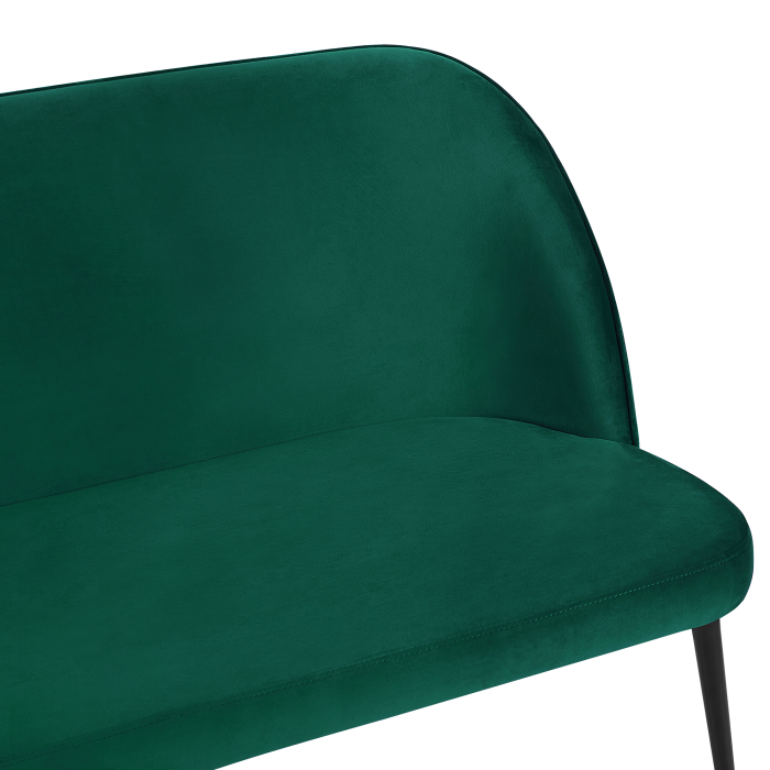 2-seater upholstered bench OSBY Velvet Dark Green [7]
