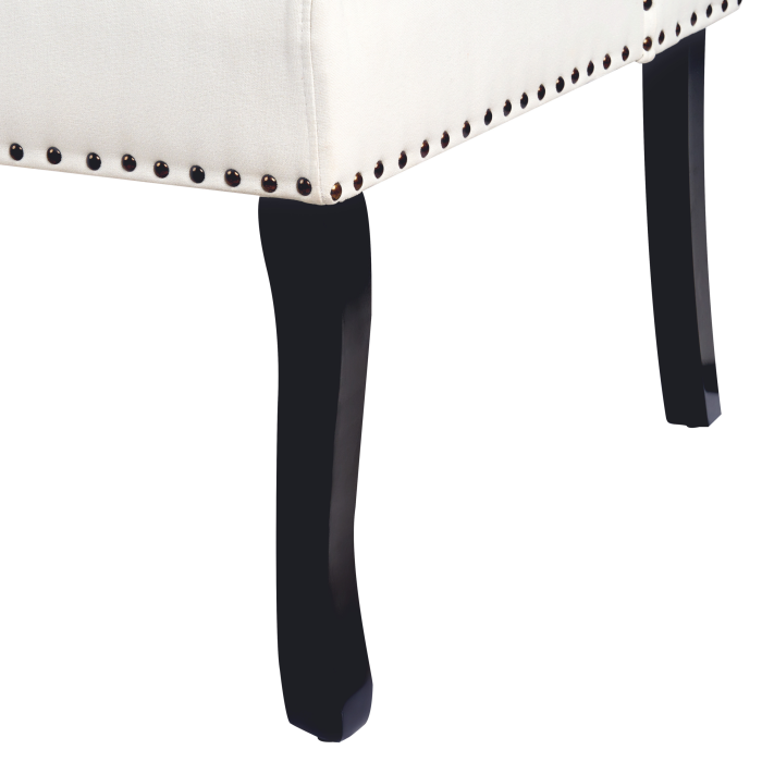 Bancă tapițată cu 2 locuri TORSBY  Alb [8]