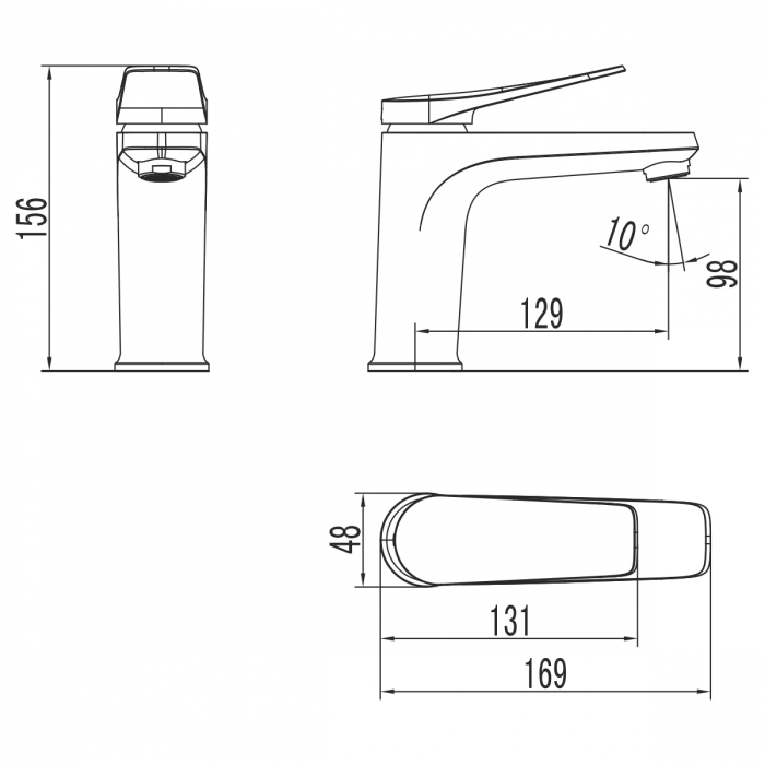 Baterie baie Lemark Bronx LM3706GM metalic | Sanitare-Online.ro [2]