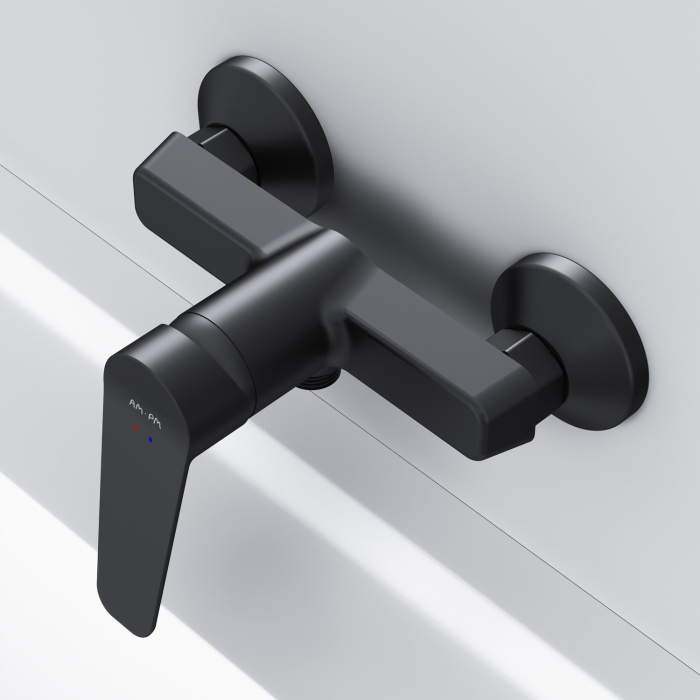 Hit Single-lever shower mixer, matt black [7]