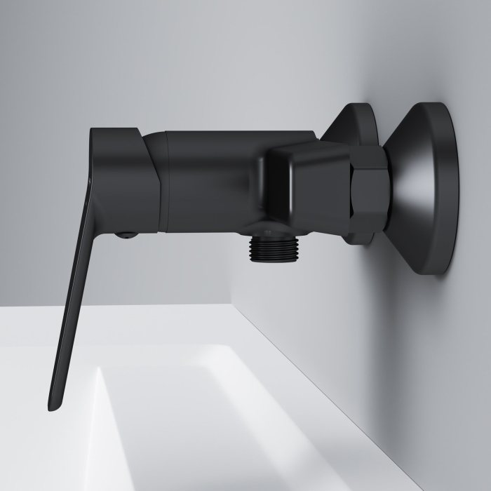Hit Single-lever shower mixer, matt black [4]