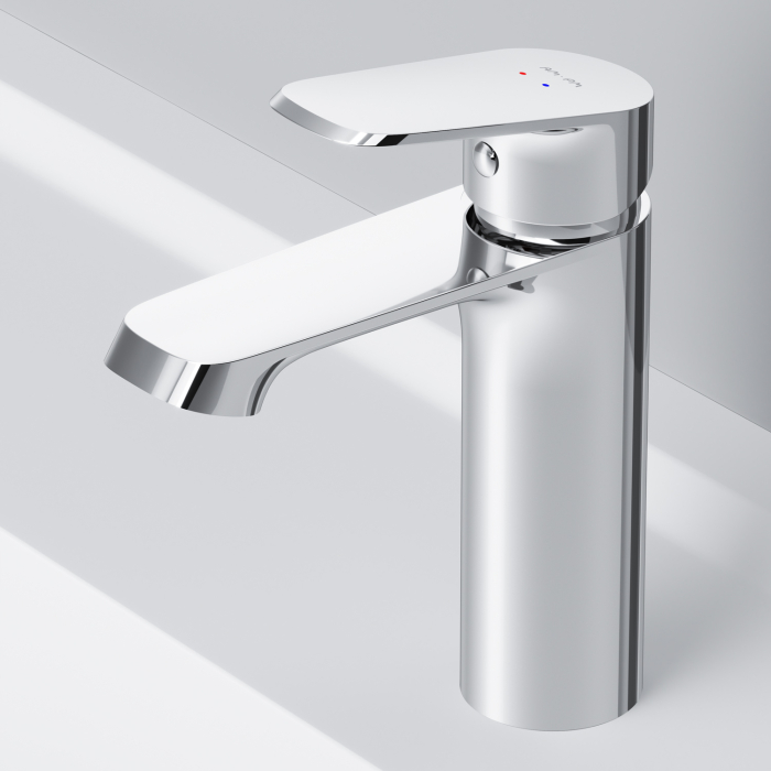 Baterie baie pentru lavoar, AM.PM Func F8F02100, montaj stativ, monocomanda, finisaj cromat [4]