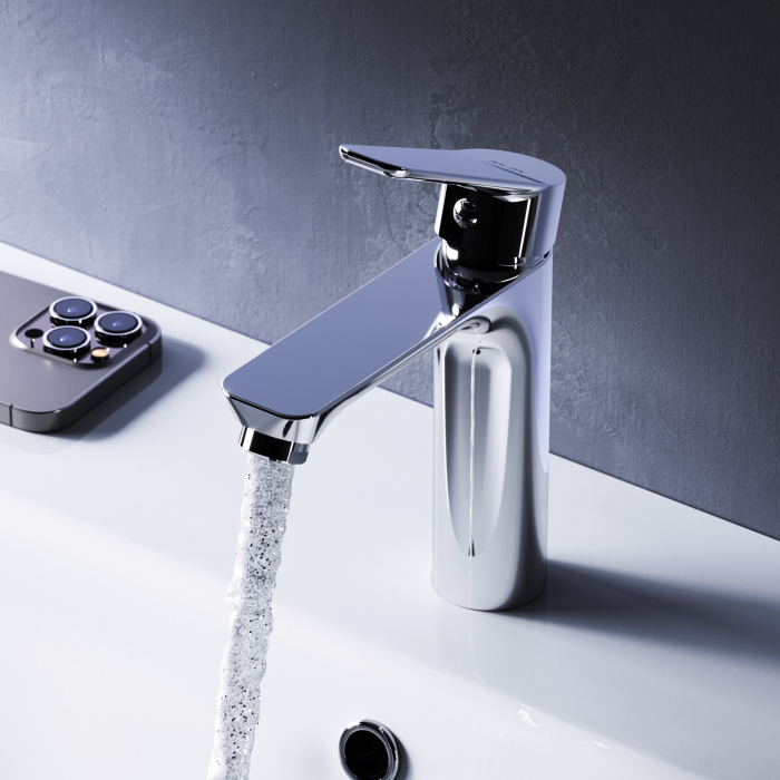 Hit Single-lever basin mixer, chrome [9]