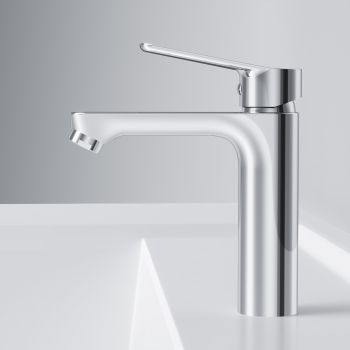 Hit Single-lever basin mixer, chrome [10]