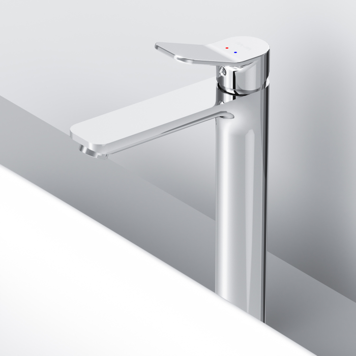 Baterie baie pentru lavoar, AM.PM X-Joy F85A92000, inalta, montaj stativ, monocomanda, finisaj cromat [4]