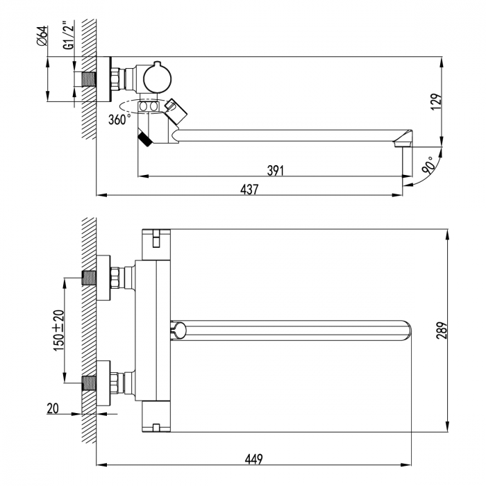Baterie Cada Lemark LM7834C-EU Crom Termostat [2]