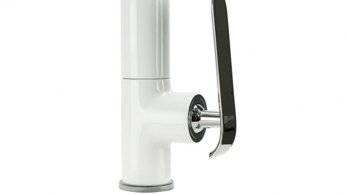Baterie bucătărie cu pipă pivotantă Lemark Melange LM4905CW crom alb - Sanitare Online [3]