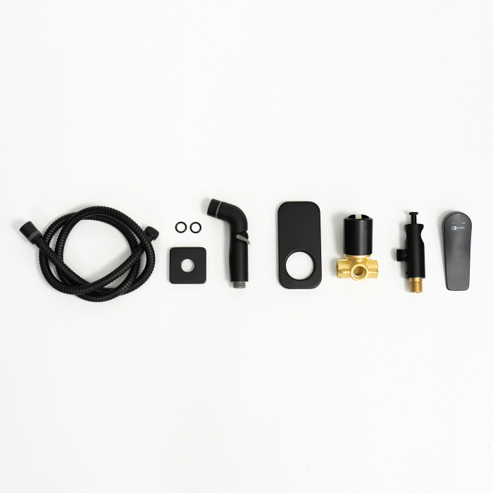 Baterie cu Dus Igienic Lemark Bronx LM3719BL Negru Incastrata - Sanitare Online [3]