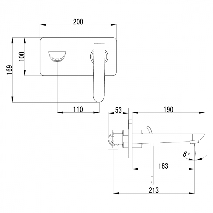 Baterie încastrată lavoar Lemark Melange LM4926CW crom alb - Sanitare Online [3]
