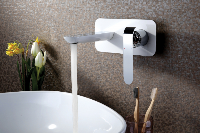 Baterie încastrată lavoar Lemark Melange LM4926CW crom alb - Sanitare Online [2]