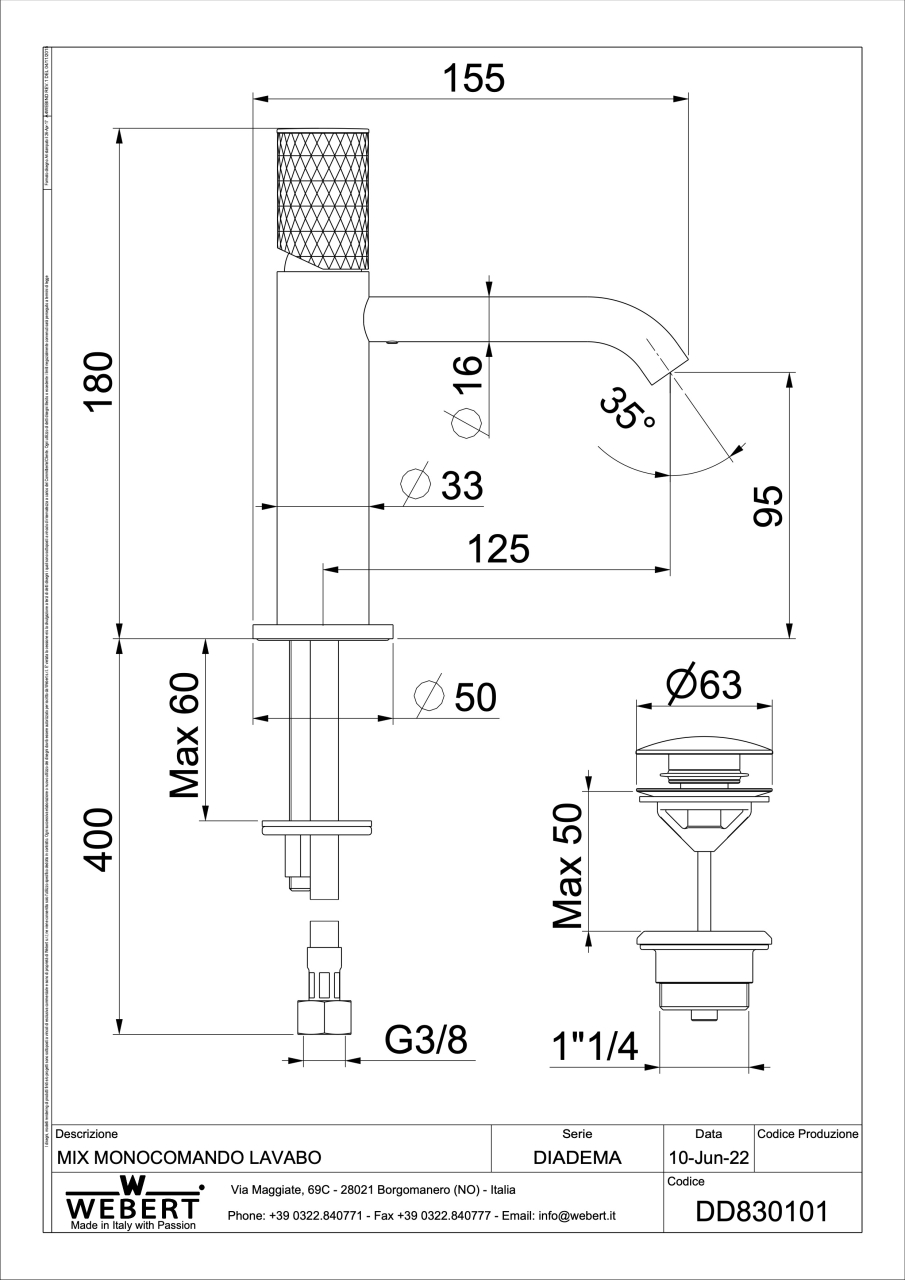 One hole basin mixer [2]