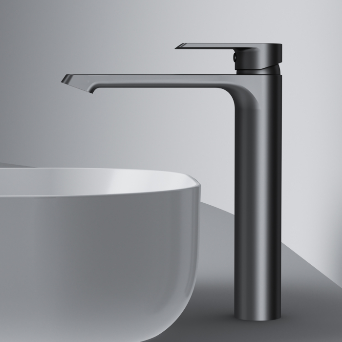Flash Single-lever tall basin mixer, matt black [5]