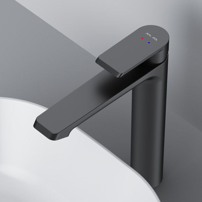 Flash Single-lever tall basin mixer, matt black [7]