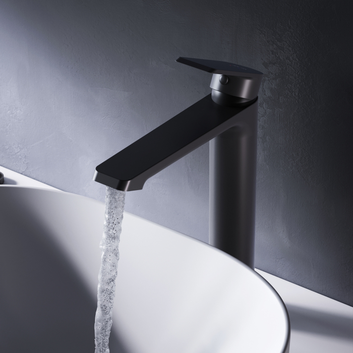Flash Single-lever tall basin mixer, matt black [3]