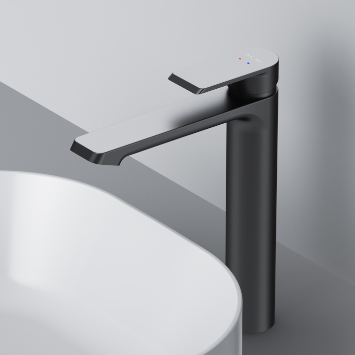 Flash Single-lever tall basin mixer, matt black [6]