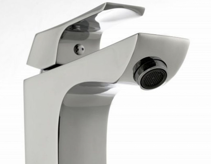 Baterie lavoar înălțime medie, monobloc Lemark Unit LM4537C crom - Sanitare Online [6]
