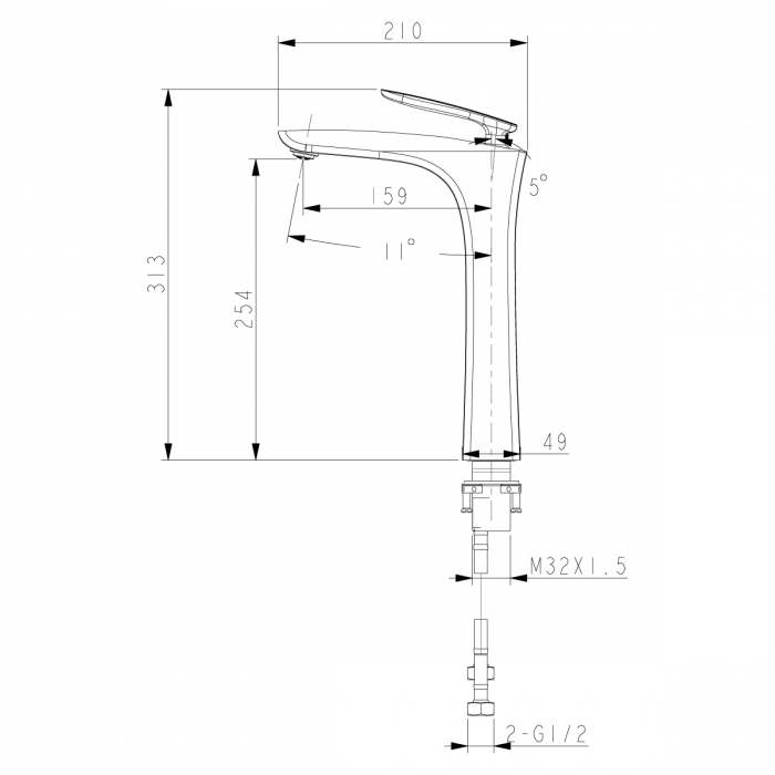 Baterie Lavoar Lemark Bellario LM6809C-EU Crom [2]