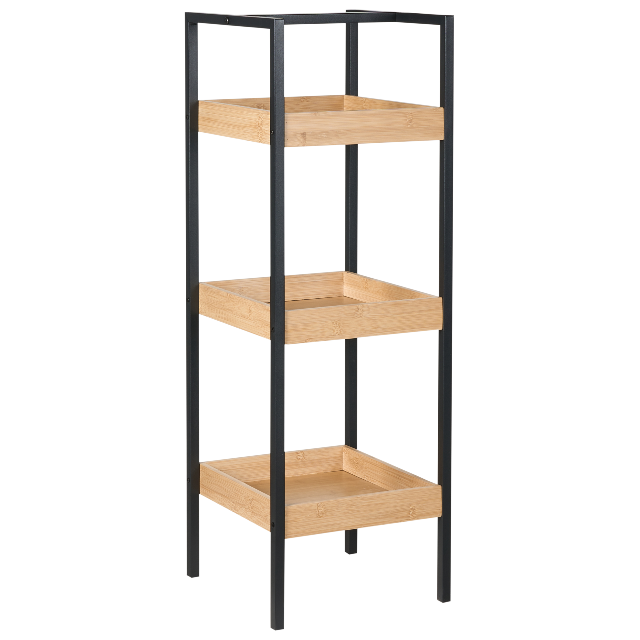 Bookcase with 3 shelves TAJZARA Bamboo wood Light brown [2]
