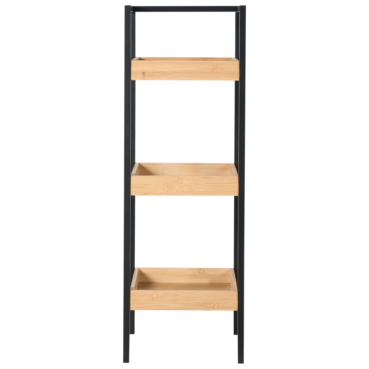 Bookcase with 3 shelves TAJZARA Bamboo wood Light brown [4]