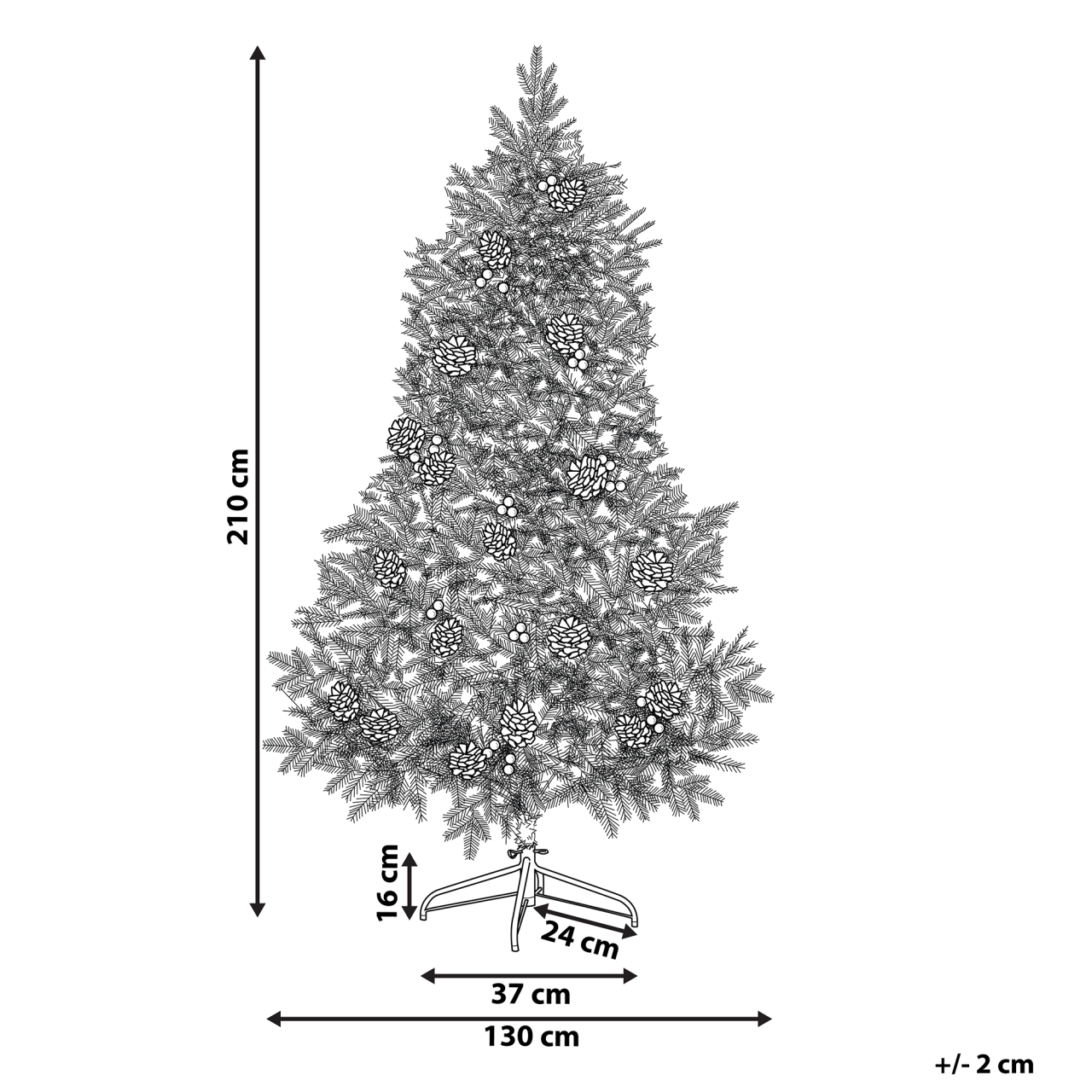 Artificial Christmas Tree DENALI 210 cm Green [3]
