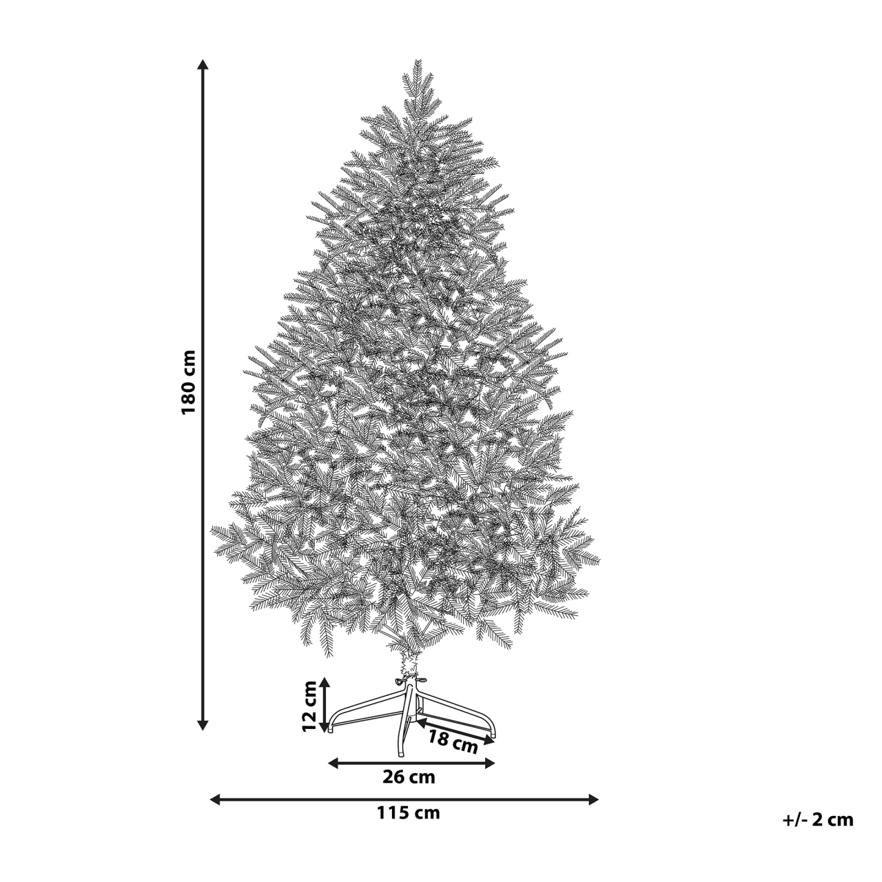 Brad de Crăciun artificial HUXLEY 180 cm Verde [3]