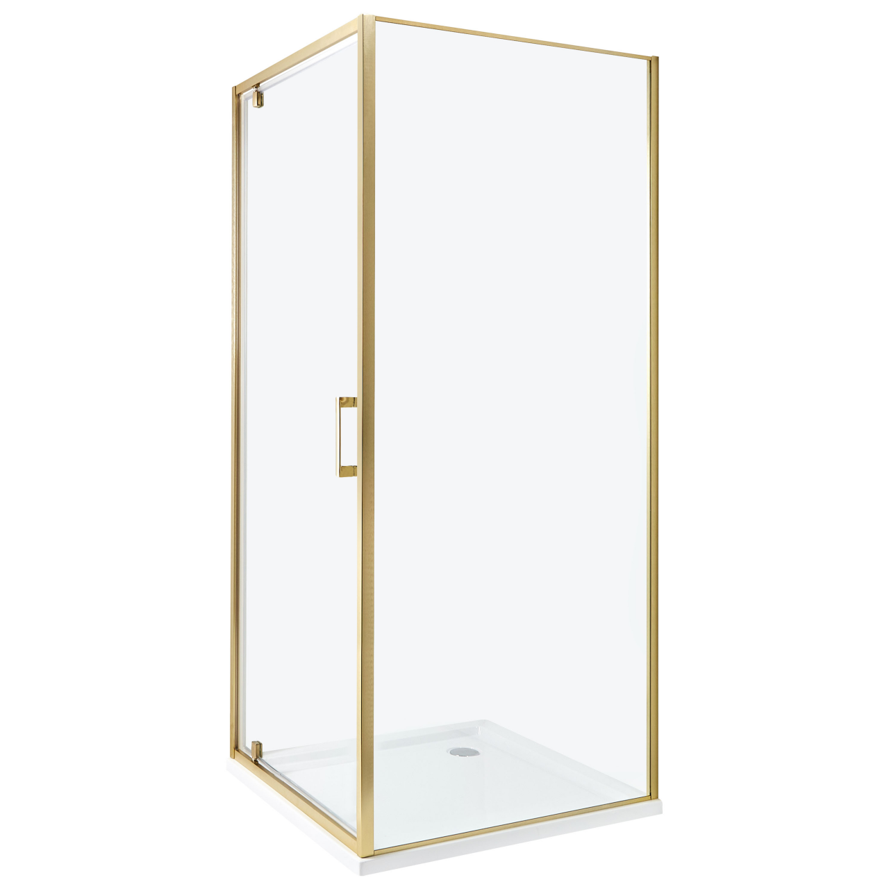 Shower cabin DARLI 80 x 80 x 185 cm Gold [2]