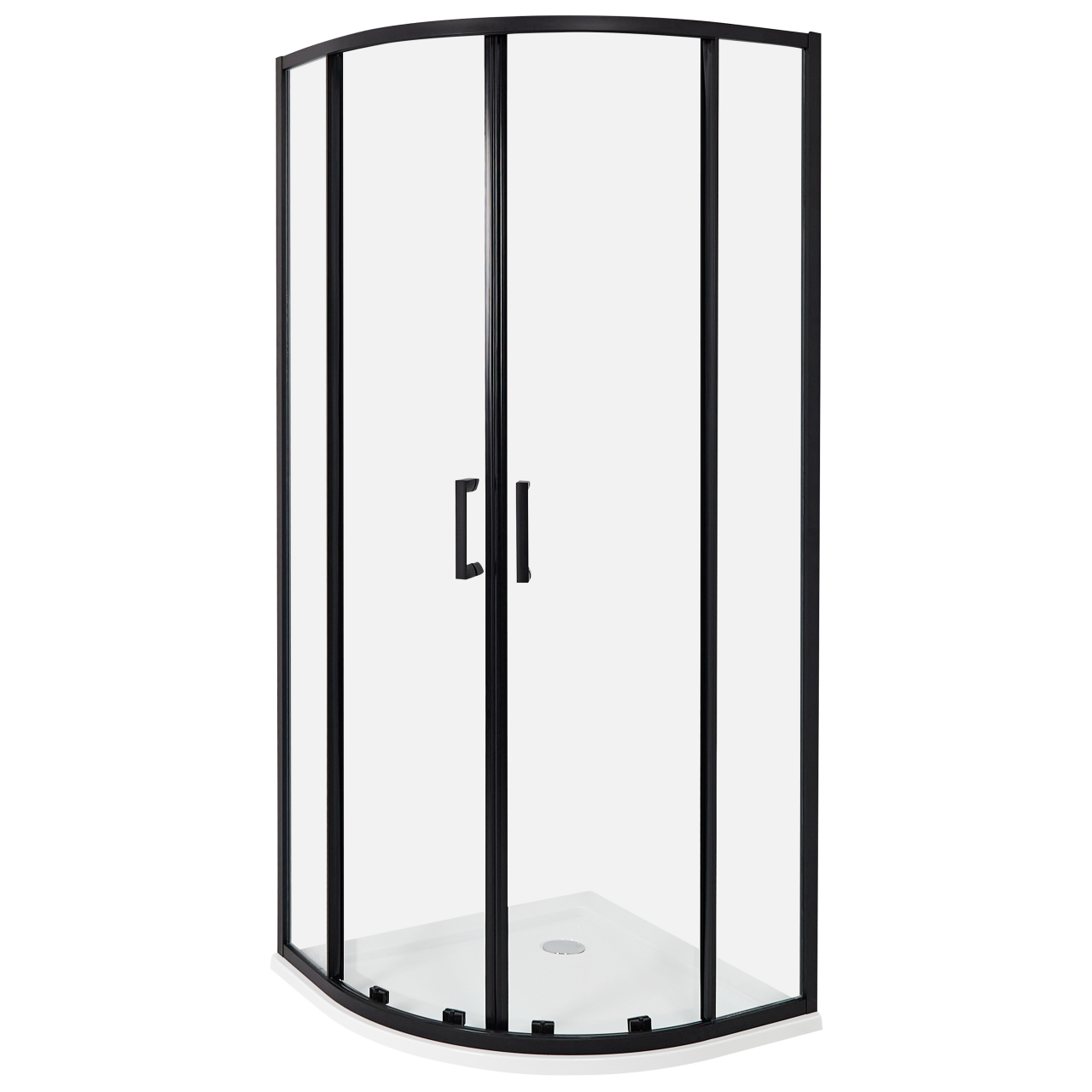 Cabină de duș JUKATAN 80 x 80 x 185 cm Negru [2]