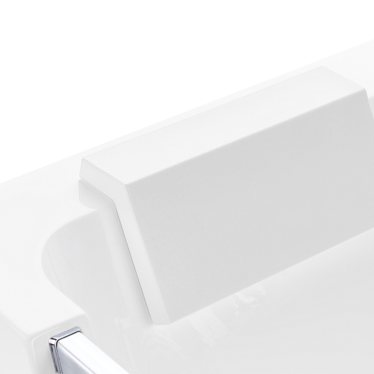 Corner LED bathtub with hydromassage BARRANCA 170 x 85 cm White [8]