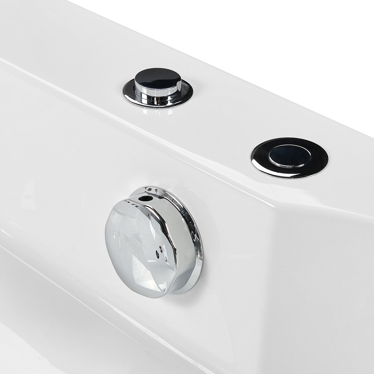 Cadă de colț cu hidromasaj CANTALLA 150 x 150 cm Alb [9]